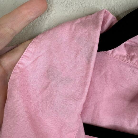 Disney Mickey Mouse Embroidered Pink Button-Up Shirt‎ Unisex Size M - Picture 8 of 13